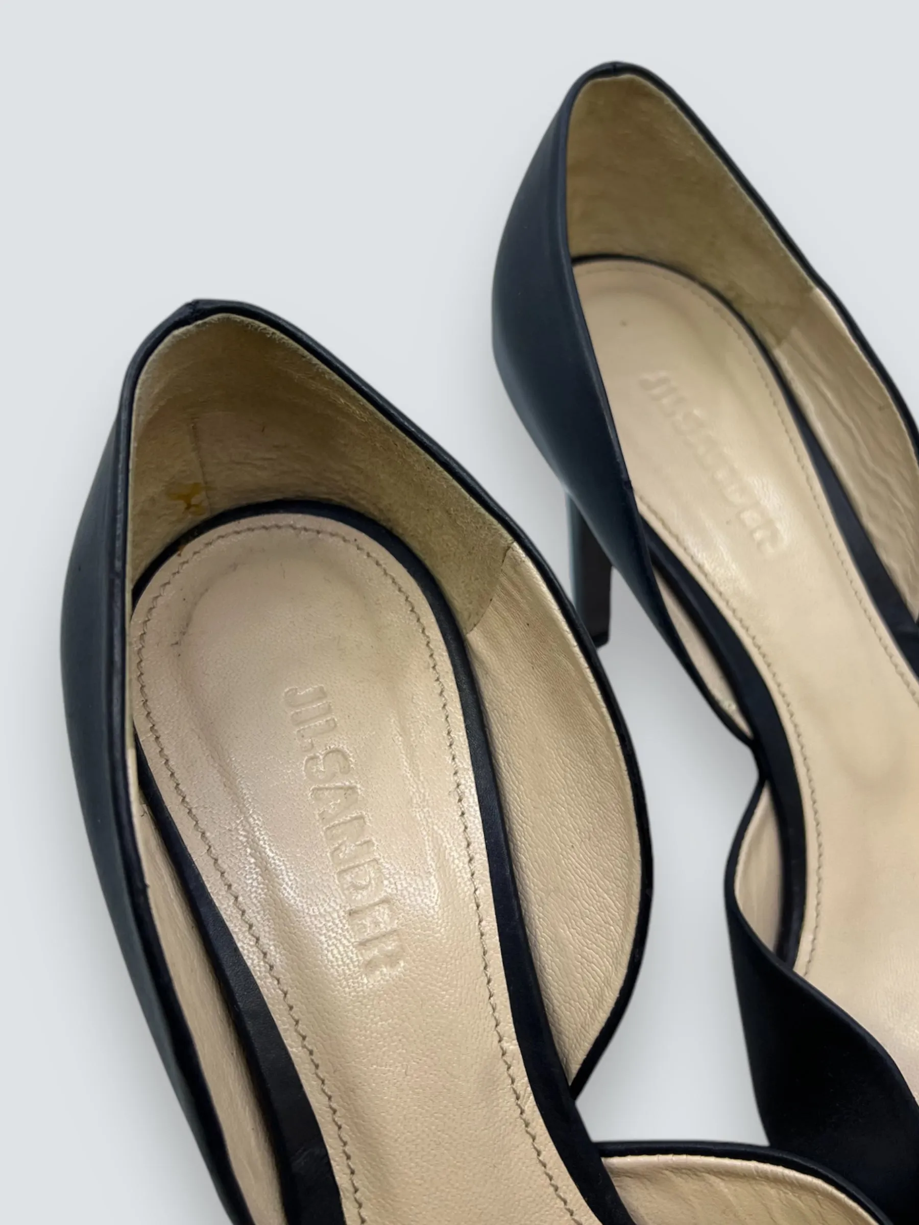 Jilll Sander Navy Heels - Size UK 4.5