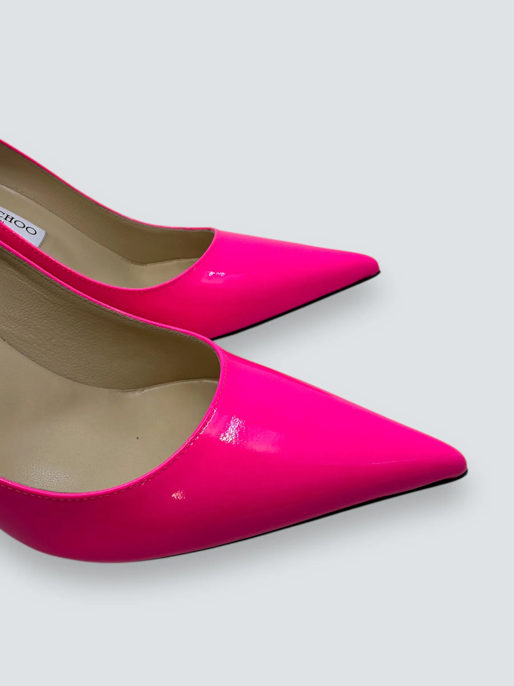 Jimmy Choo Neon Pink Heels - Size UK 6.5