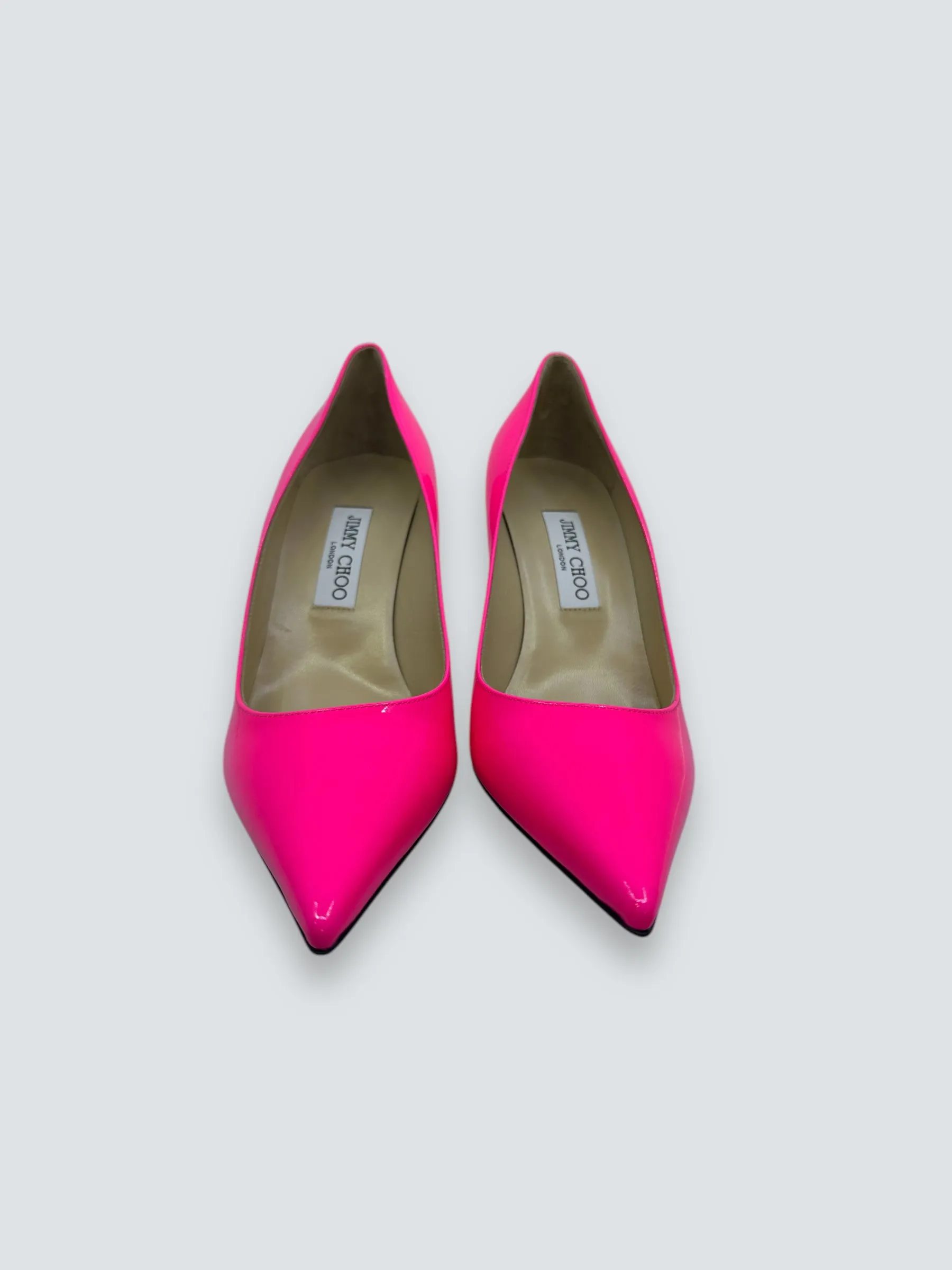 Jimmy Choo Neon Pink Heels - Size UK 6.5
