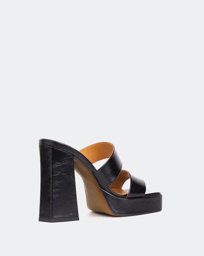 Jinx Black Leather/Cuir Noir