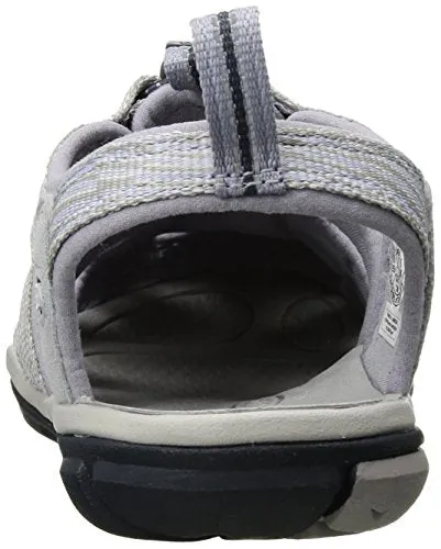 KEEN Damen Clearwater CNX Sandalias. Dapple Grey/Dress Blue. 37.5 EU