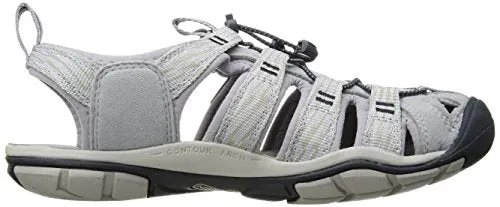 KEEN Damen Clearwater CNX Sandalias. Dapple Grey/Dress Blue. 37.5 EU