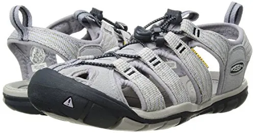KEEN Damen Clearwater CNX Sandalias. Dapple Grey/Dress Blue. 37.5 EU