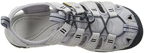 KEEN Damen Clearwater CNX Sandalias. Dapple Grey/Dress Blue. 37.5 EU
