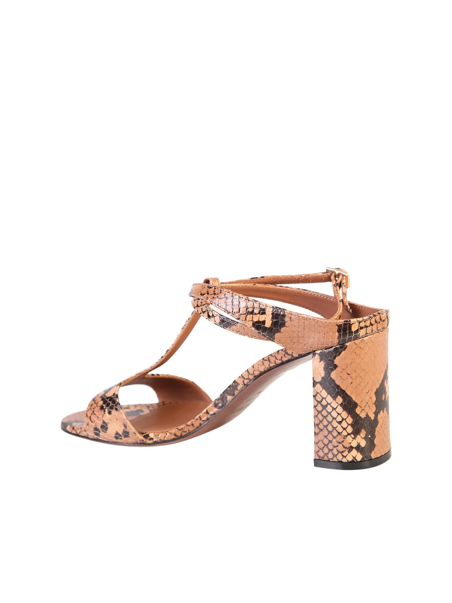 L'Autre Chose Block Heel T-Bar Sandals