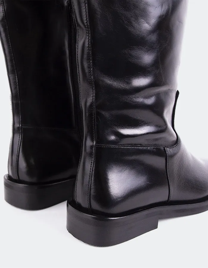 Lherma Black Leather