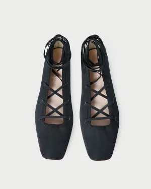 Louisa Lace-Up Ballet Flat
