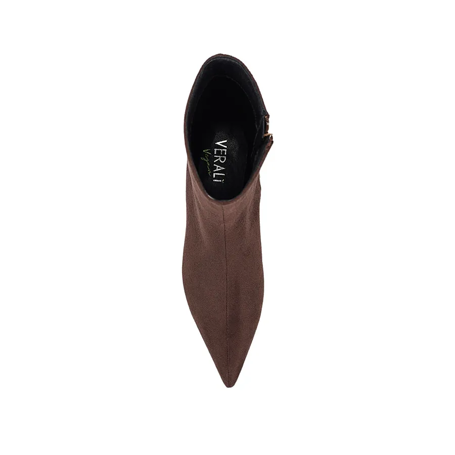 Luca Ankle Boots - Chocolate Brown Micro