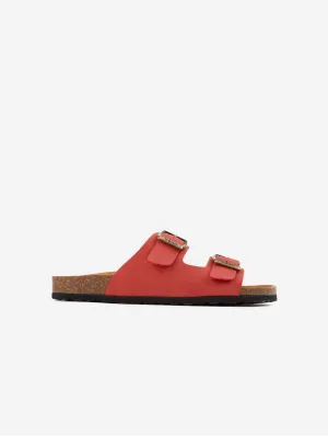 Mango Women's Vegan Comfort Footbed Sandals | Apricot