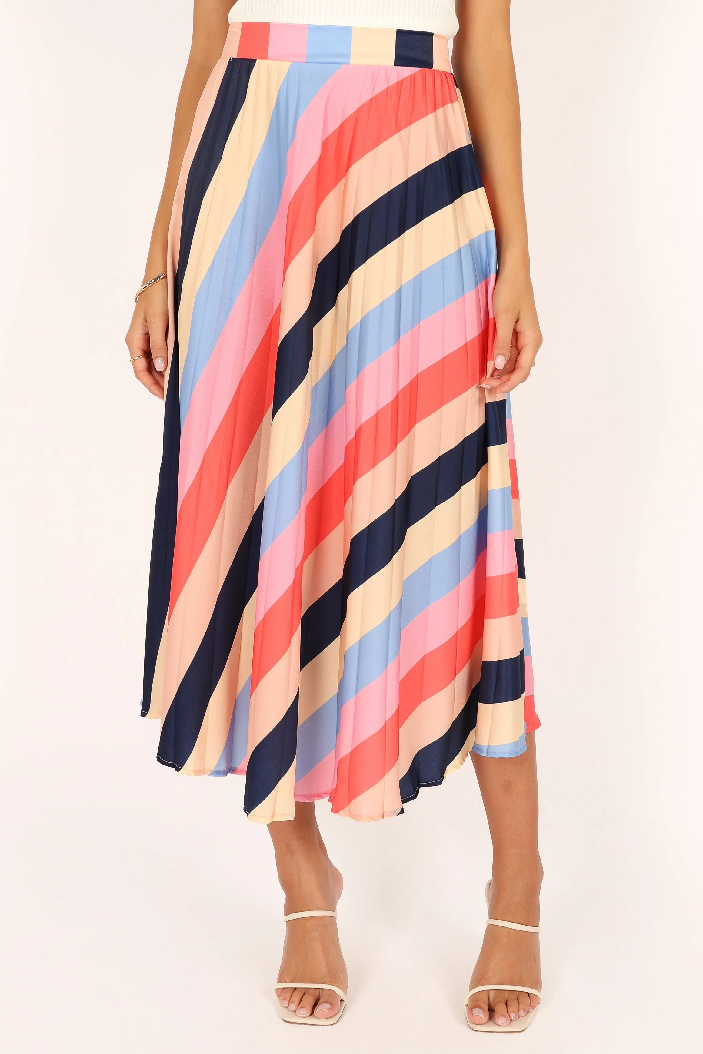 Marlow Midi Skirt - Multi Stripe