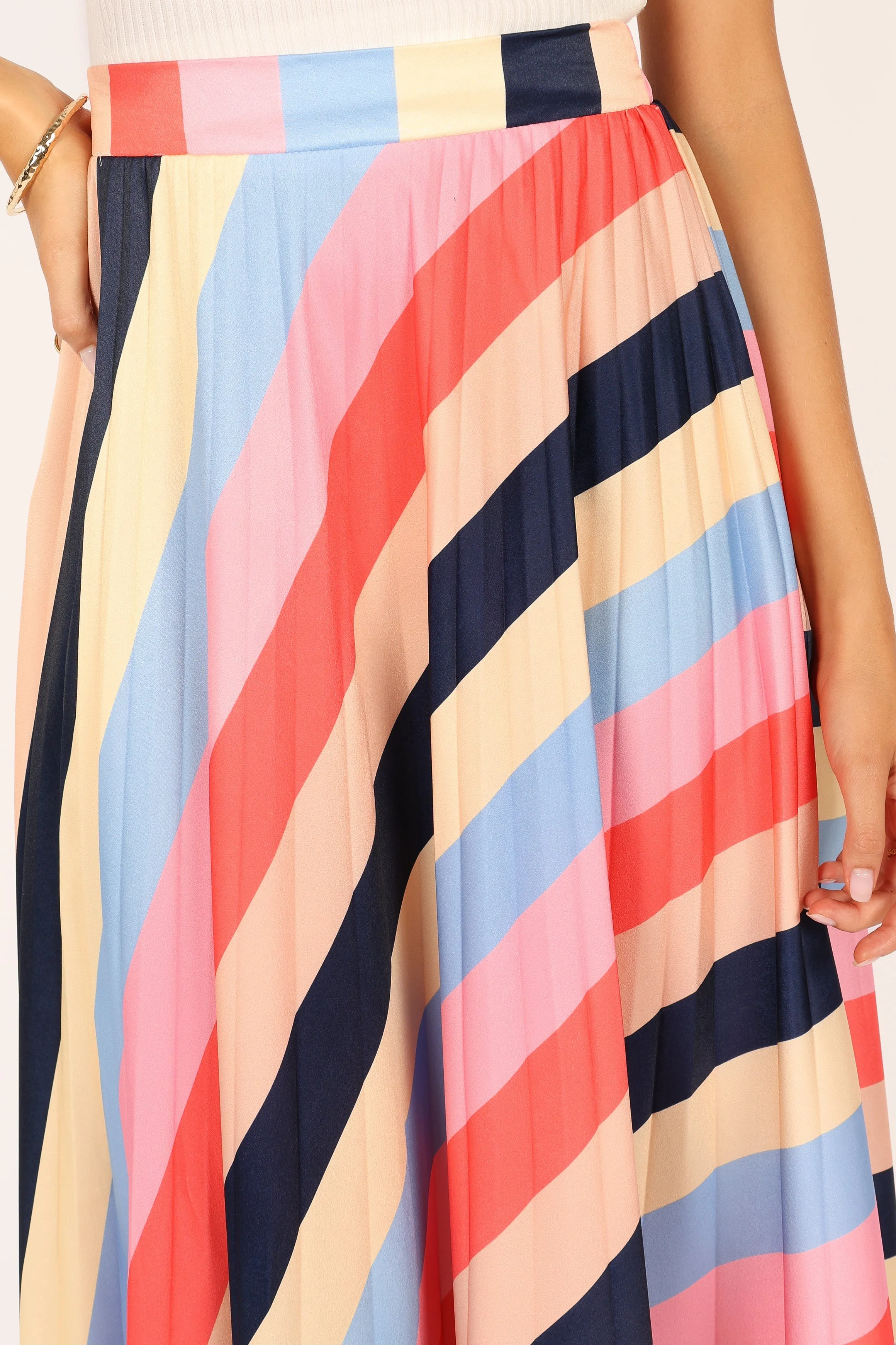 Marlow Midi Skirt - Multi Stripe