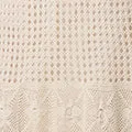 Mesh Crochet Texture Tie Waist Midi Skirt
