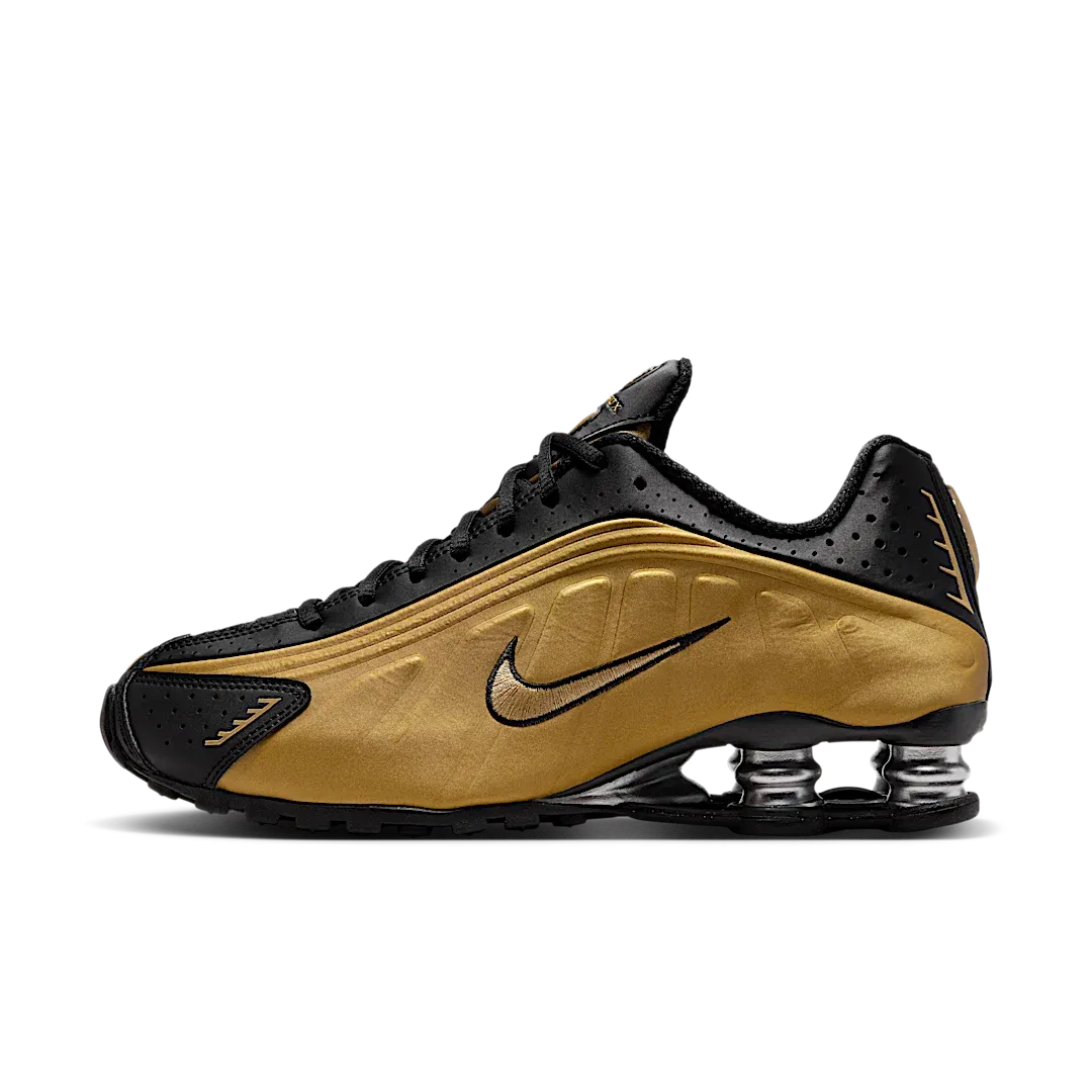Nike Shox R4 Black Metallic Gold