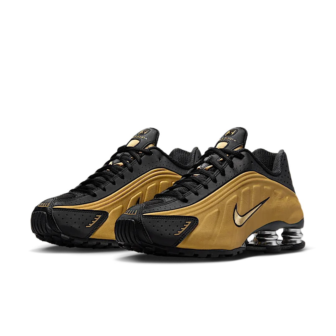 Nike Shox R4 Black Metallic Gold