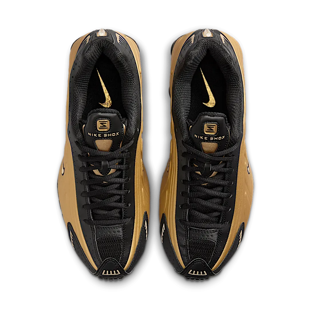 Nike Shox R4 Black Metallic Gold