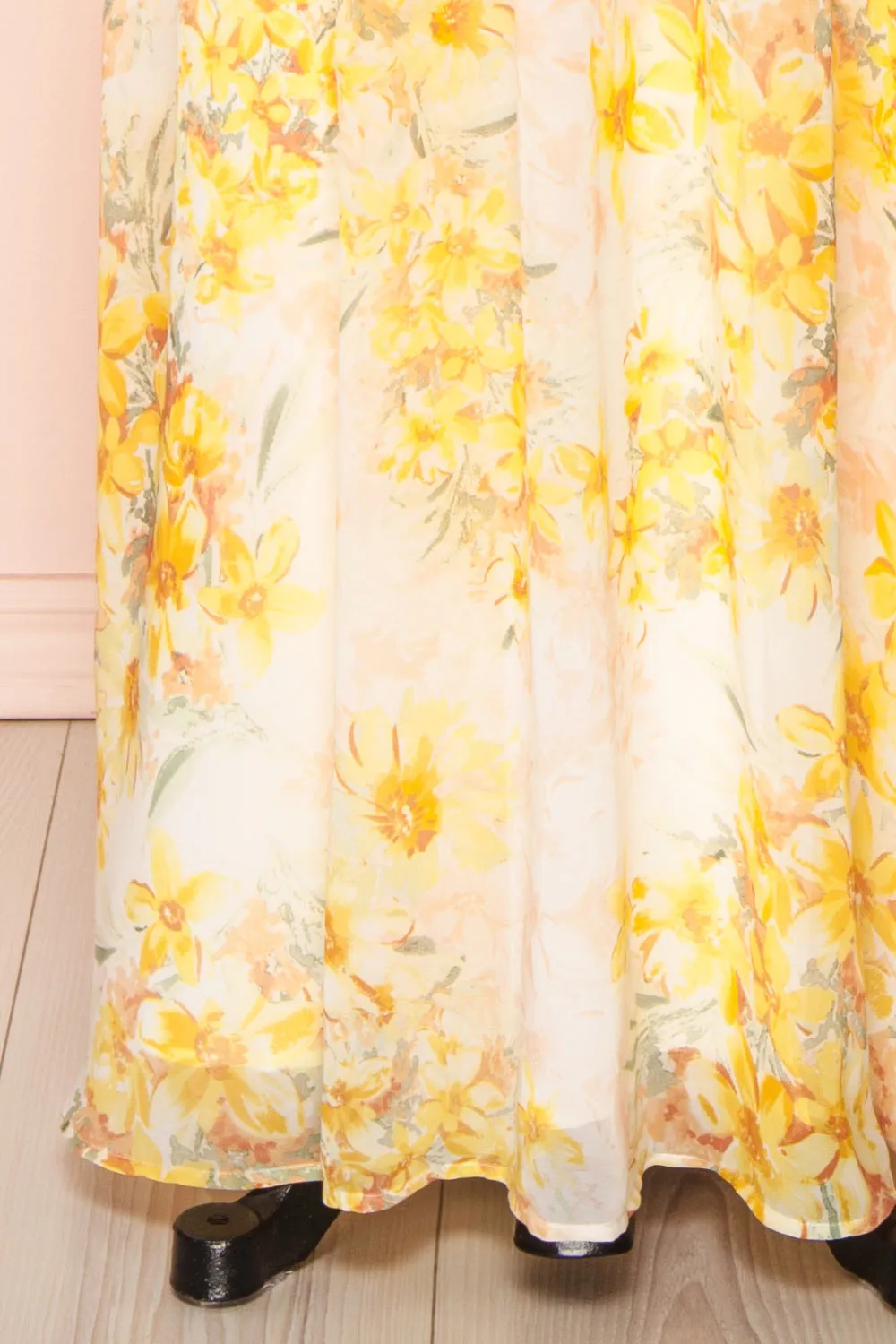 Oneyda | Floral V-Neck Maxi Dress
