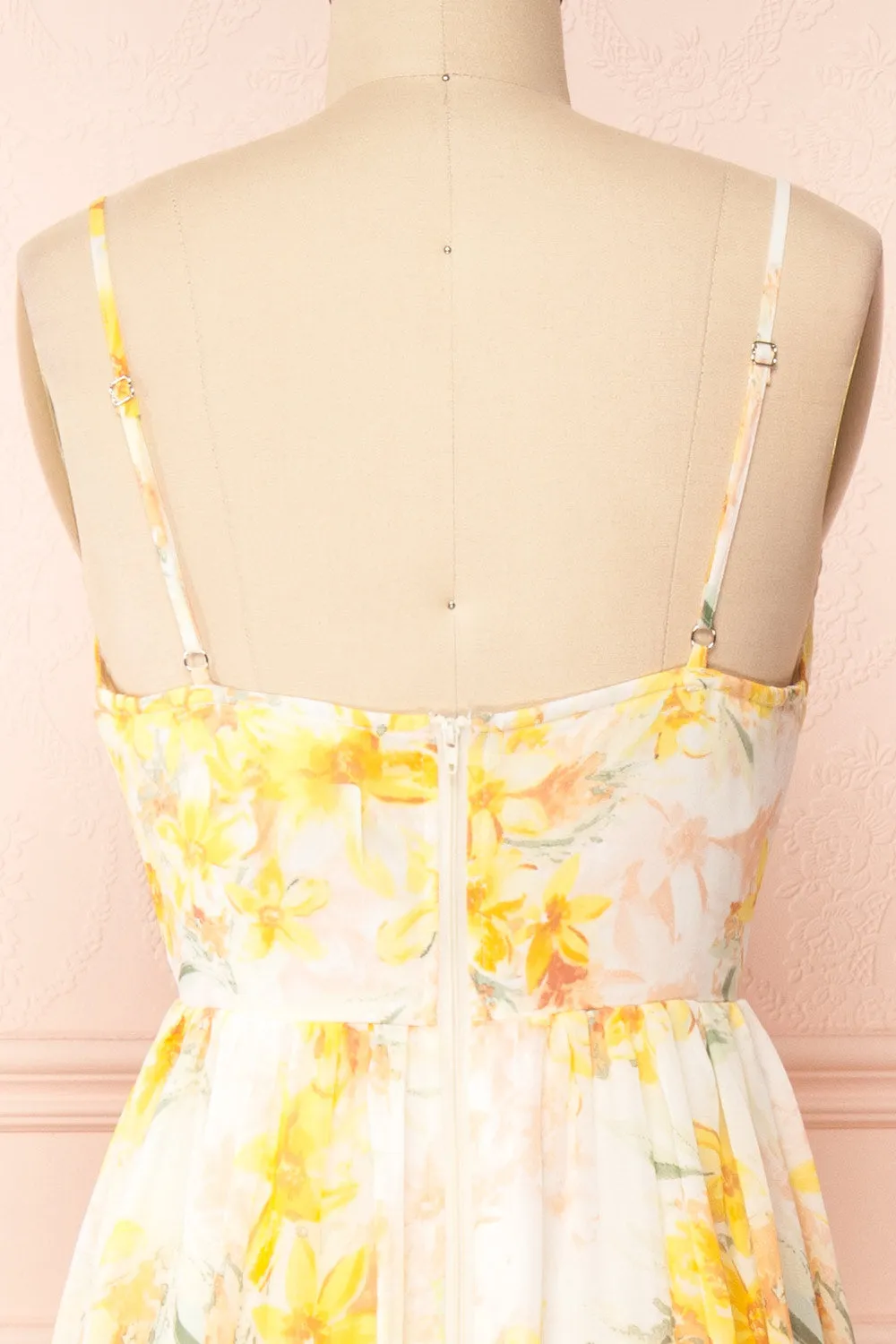 Oneyda | Floral V-Neck Maxi Dress