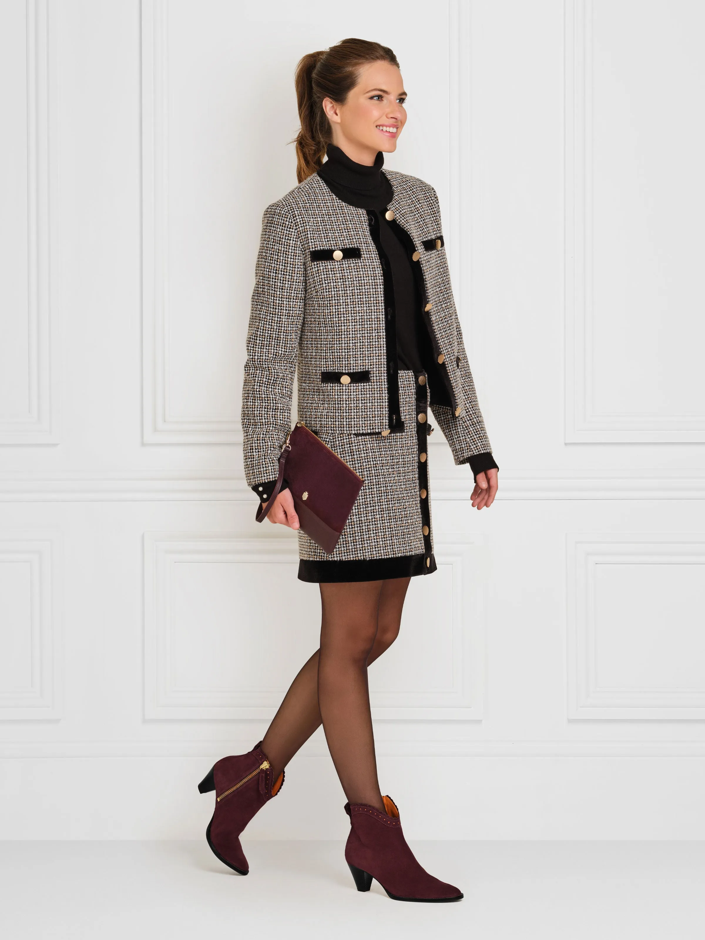 Regina Ankle Boot - Plum