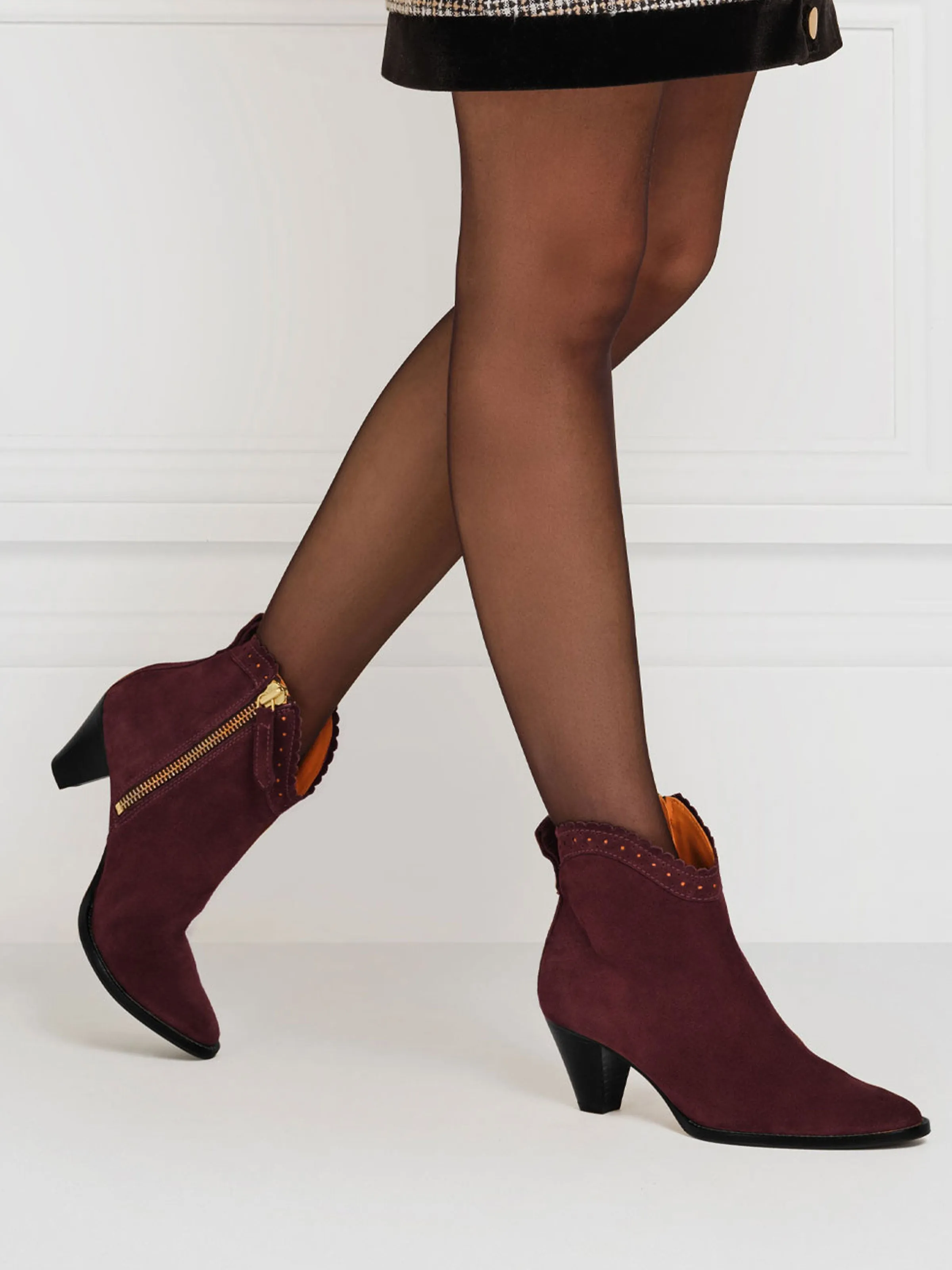 Regina Ankle Boot - Plum