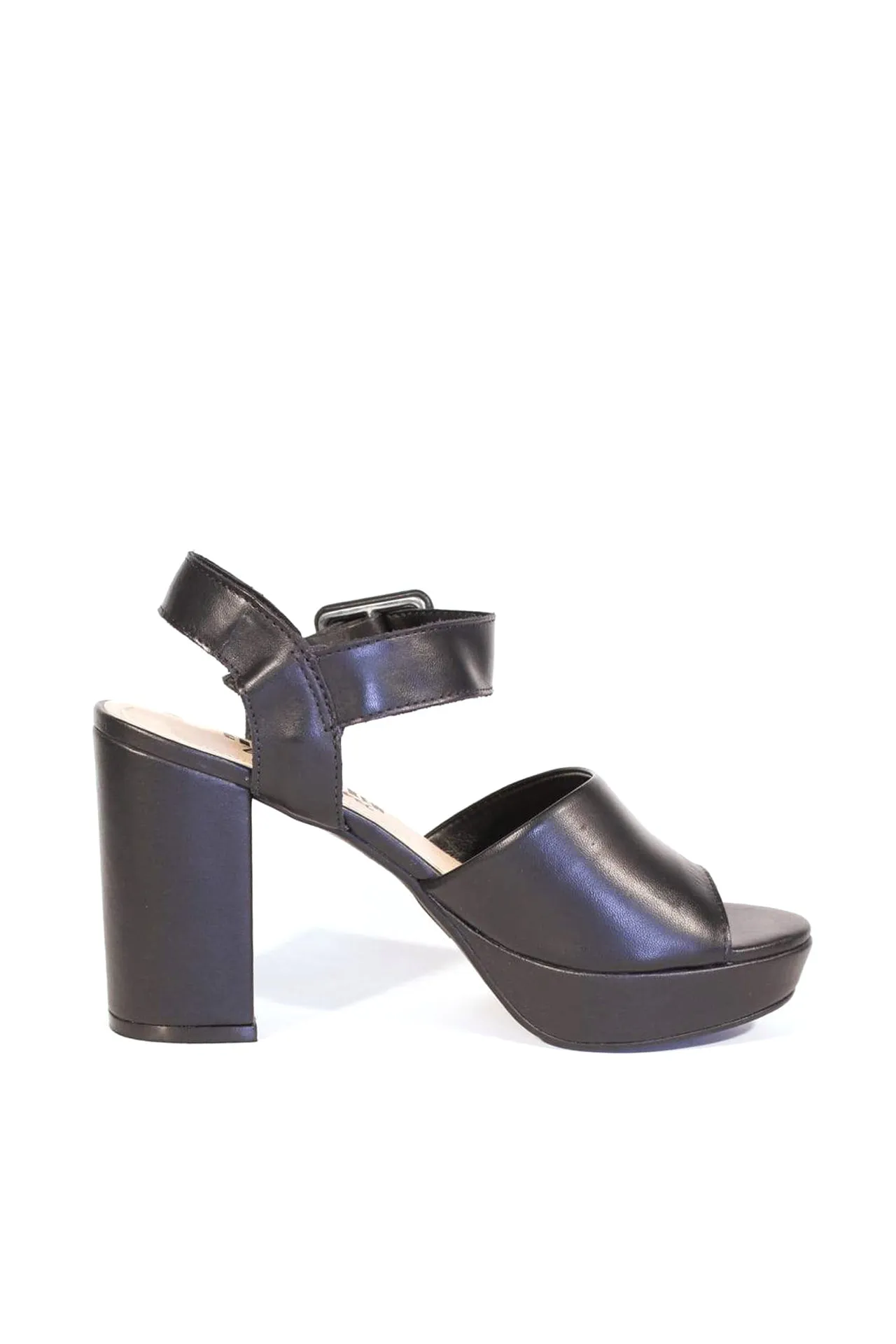Rose Leather Platform Heels