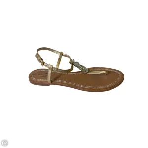 Sandals Designer By Kate Spade In Gold, Size: 10