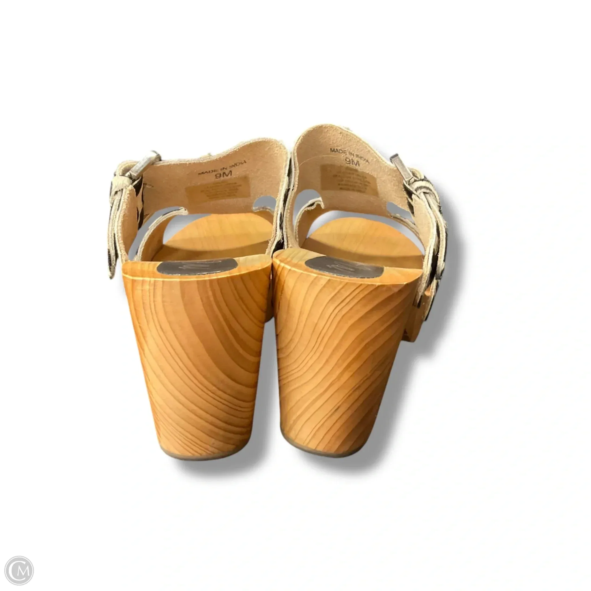 Sandals Heels Block By Matisse In Animal Print, Size: 9