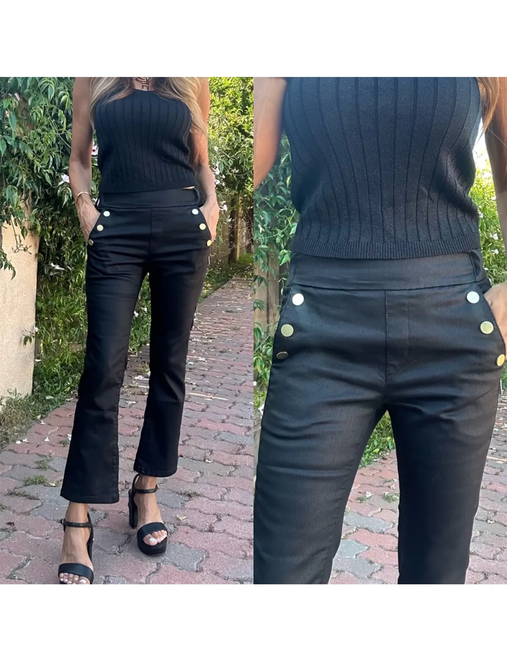 Sofia Crop, Black
