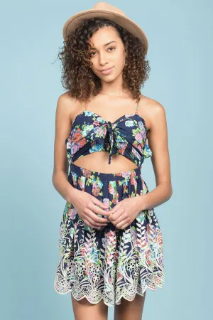 Splash Beach Dress Navy