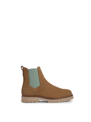 Summer Boudica - Tan Suede and Mint