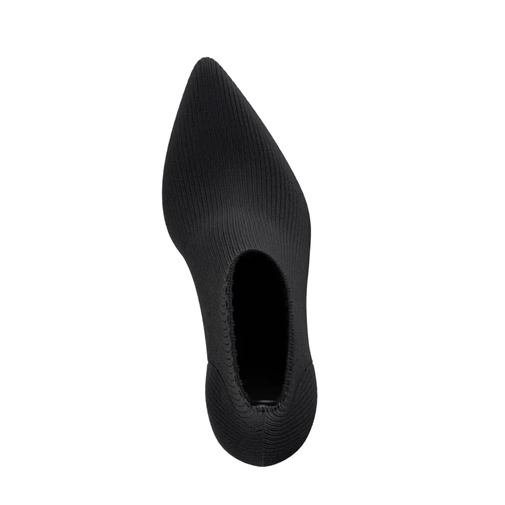The Bootie - Coal Knit   Block Heel Kit 4 Coal - FINAL SALE