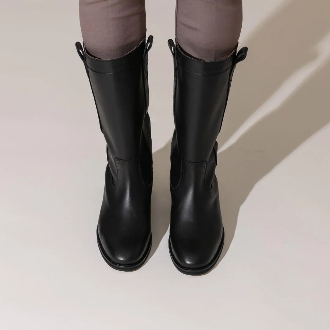 *UK size 2 - CHILLIN - black, 3.5cm heels