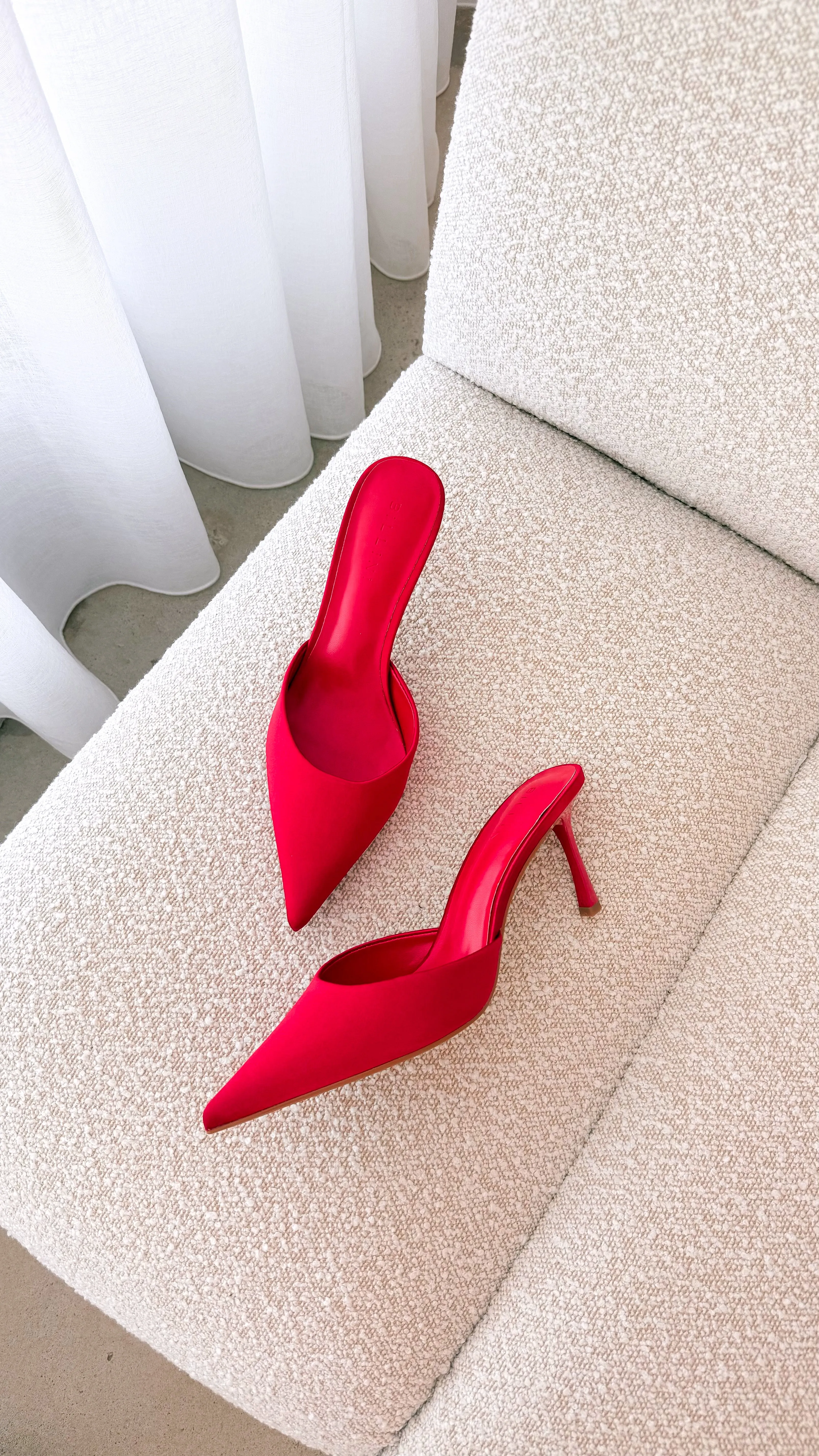 Xayden Heels - Saffron Satin