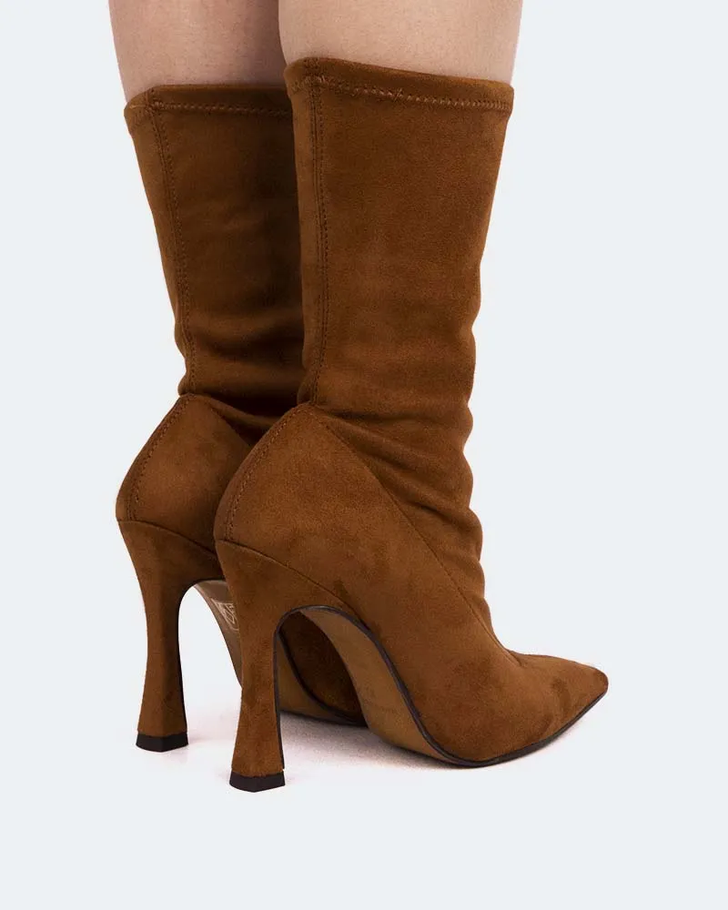 Èze Tan Suede Stretch